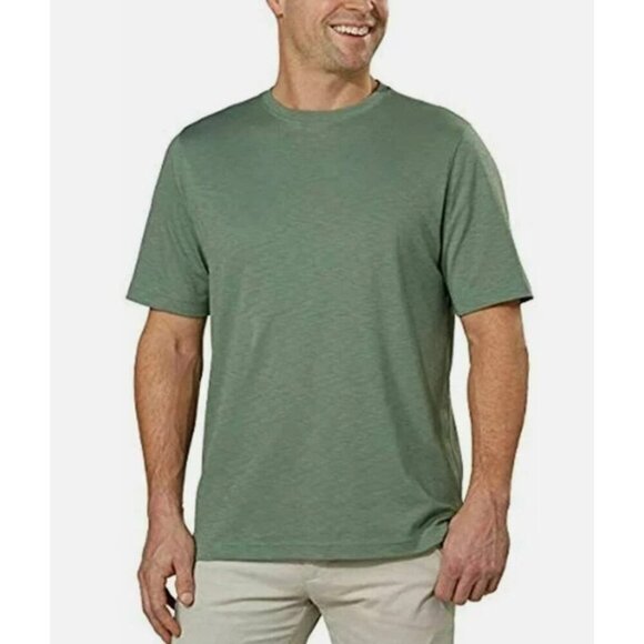 NEW Kirkland Signature Men's Size S Pima Cotton Slub Tee Green - Picture 1 of 8